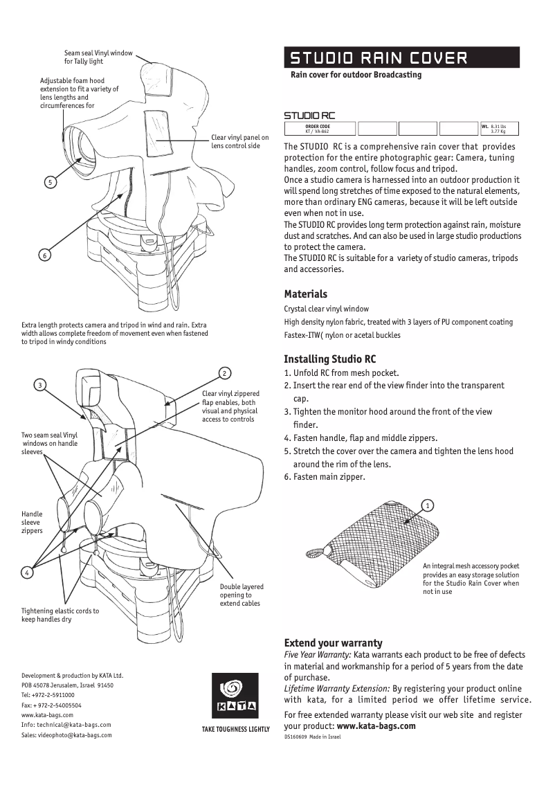 Page 1 de la notice Manuel utilisateur Kata Studio RC