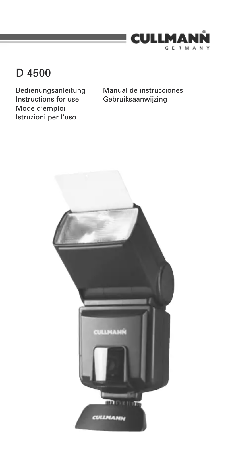 Página 1 del manual Manual de usuario Cullmann D 4500