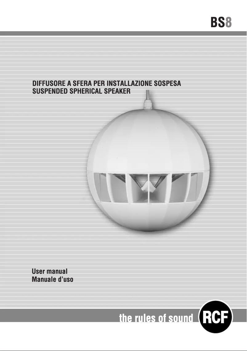 Image de la première page du manuel de l'appareil BS 8