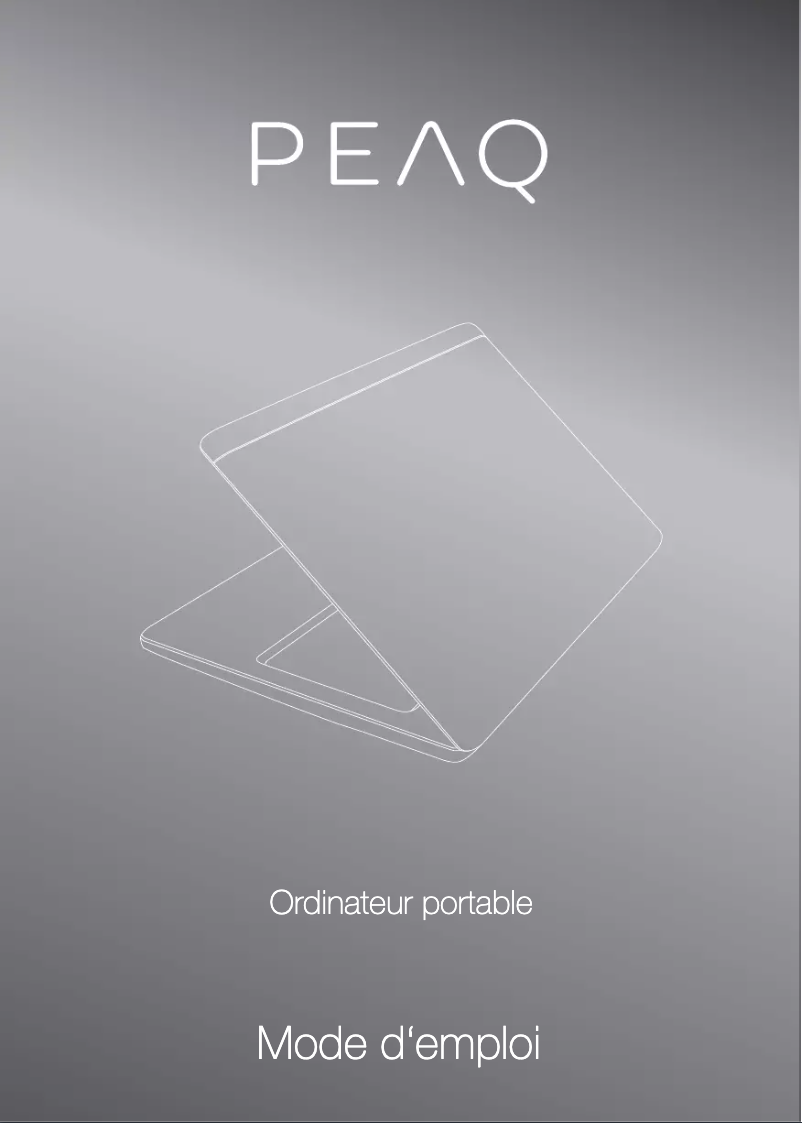 Page 1 de la notice Manuel utilisateur PEAQ PNB S1115