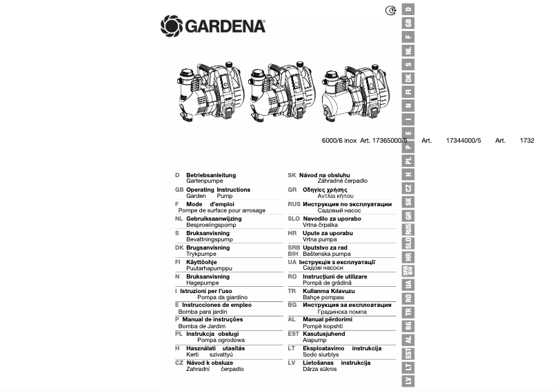 Página 1 del manual Manual de usuario Gardena Comfort 4000/5