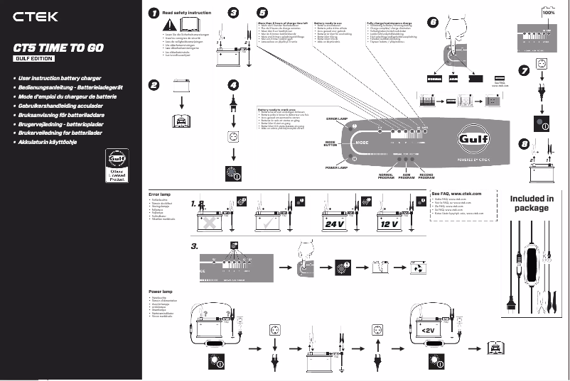 Page n°1 - Manuel utilisateur Ctek CT5 Time To Go