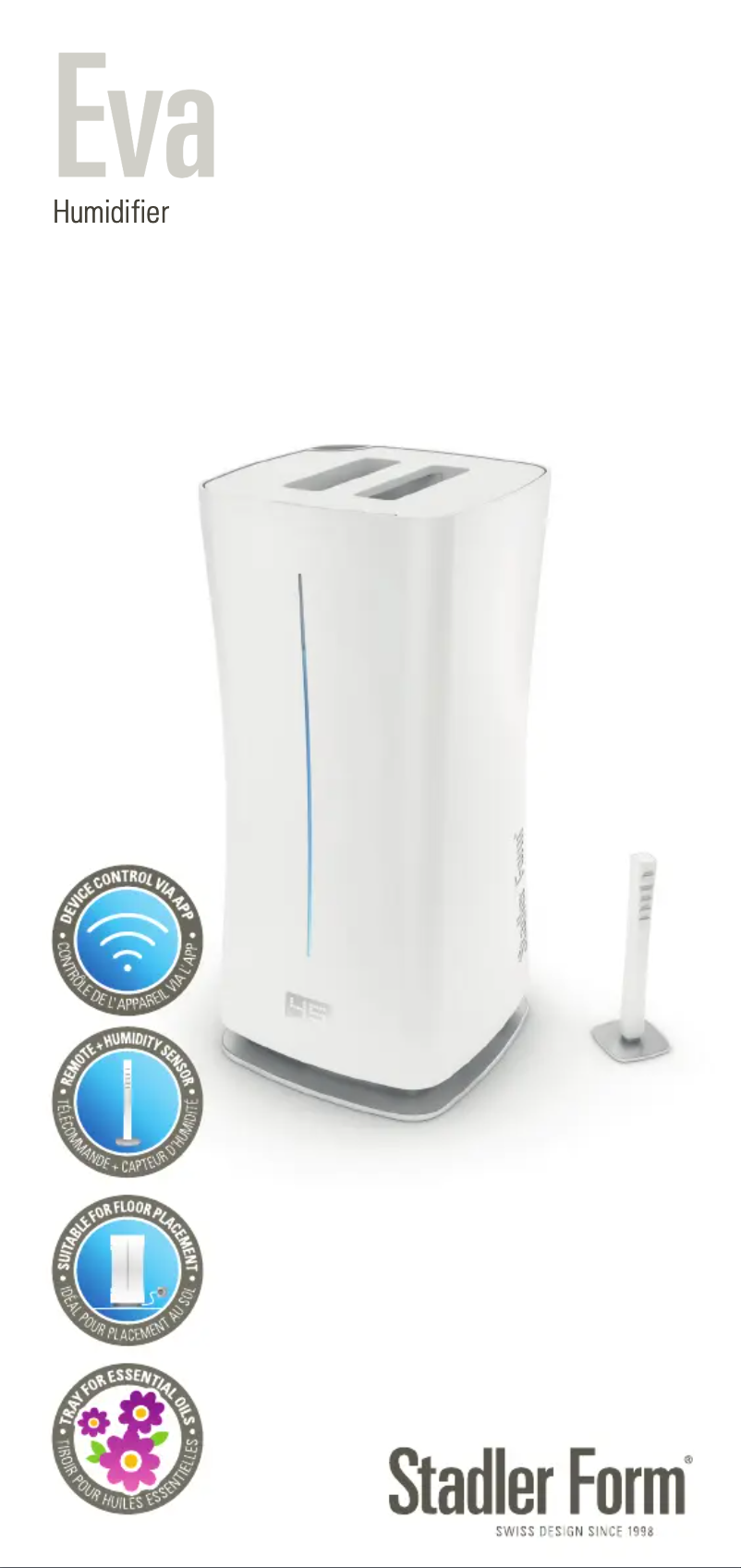 Page 1 de la notice Fiche technique Stadler Form Eva