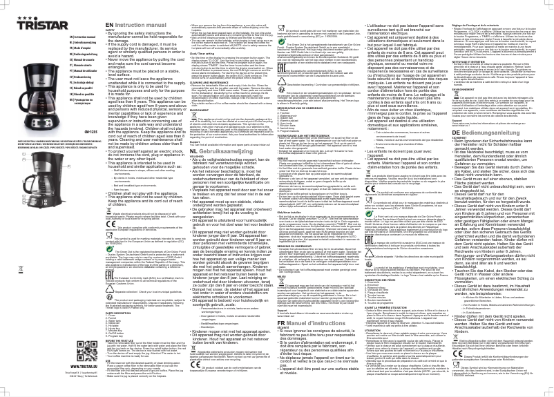 Image de la première page du manuel de l'appareil CM-1235