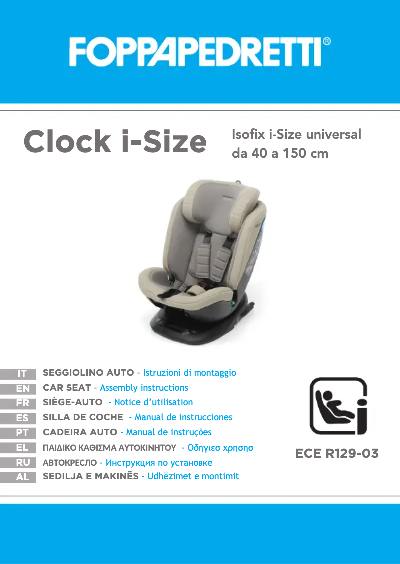 Page n°1 - Manuel utilisateur Foppapedretti Clock i-Size