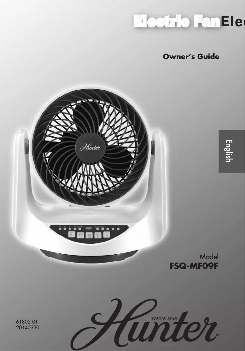 Página 1 del manual Manual de usuario Hunter FSQ-MF09F