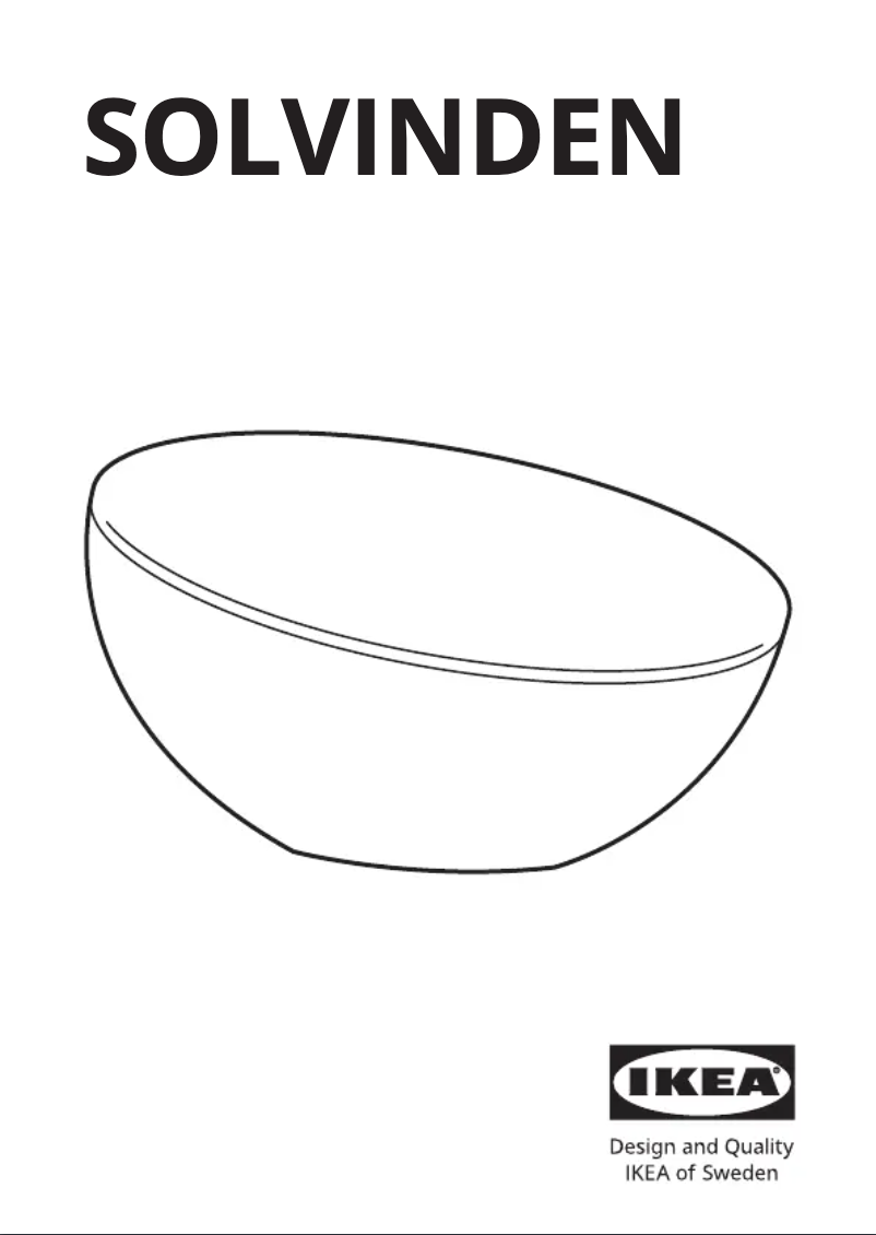 Imagen de la primera página del manual del dispositivo SOLVINDEN 905.136.99