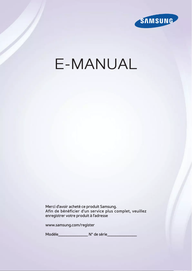 Page n°1 - Manuel utilisateur Samsung UE75F6400AW