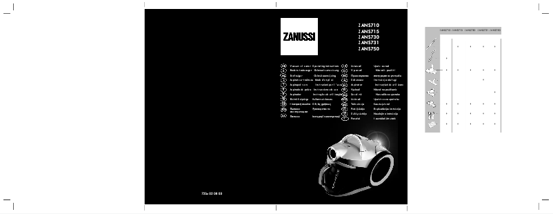 Page n°1 - Manuel utilisateur Zanussi ZANS731