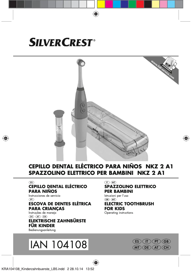 Page n°1 - Manuel utilisateur SilverCrest NKZ 2 A1