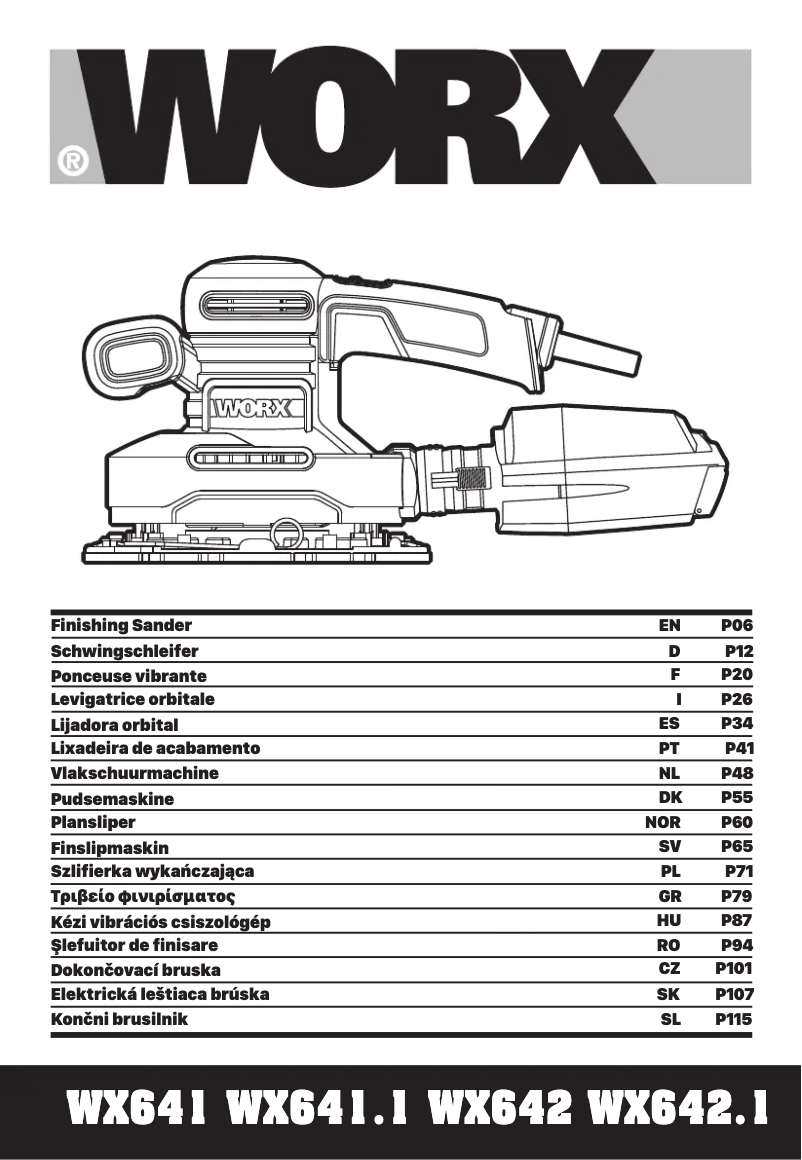 Page n°1 - Manuel utilisateur Worx WX641