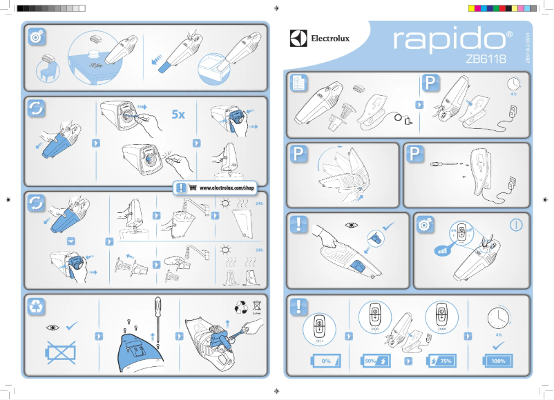 Page 1 de la notice Mode d'emploi Electrolux ZB6118