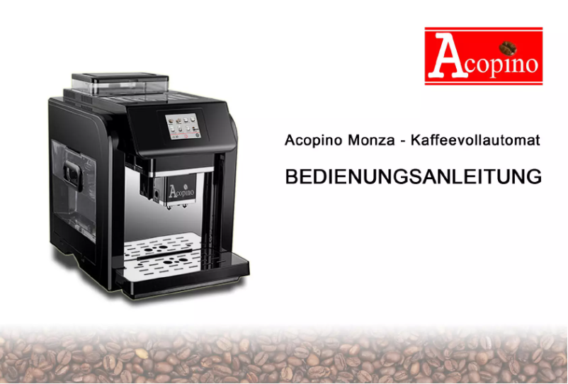 Page 1 de la notice Manuel utilisateur Acopino Monza