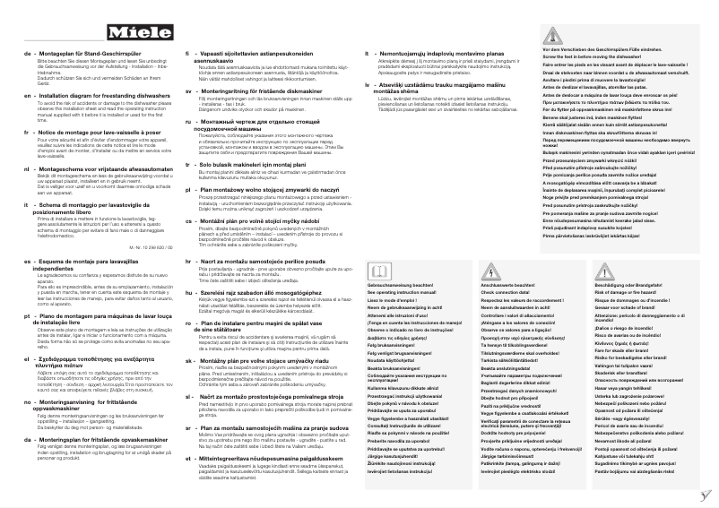 Page 1 of the manual User Manual Miele G 6200 SC
