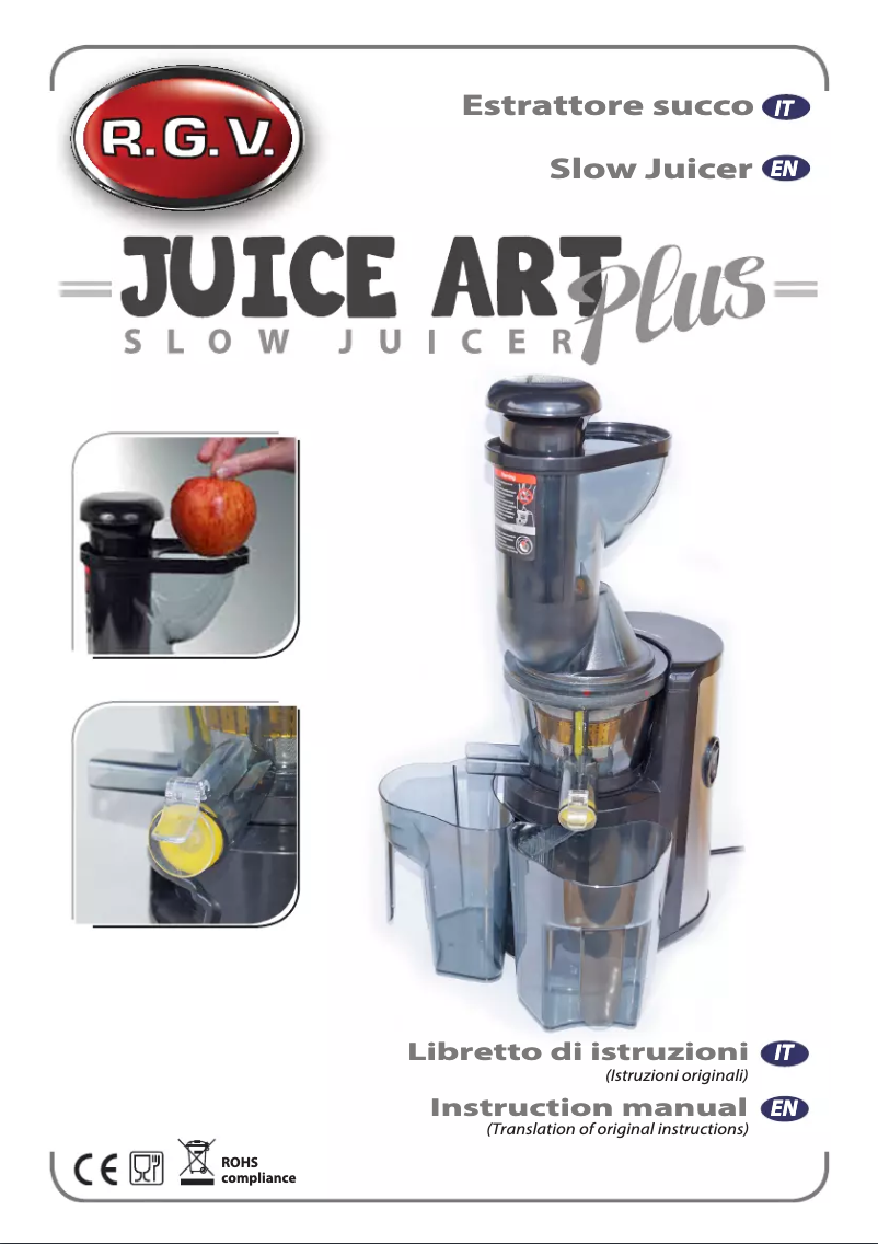 Image de la première page du manuel de l'appareil Juice Art Plus