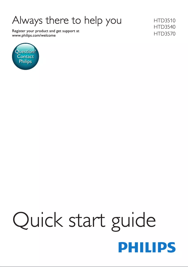 Image de la première page du manuel de l'appareil HTD3570