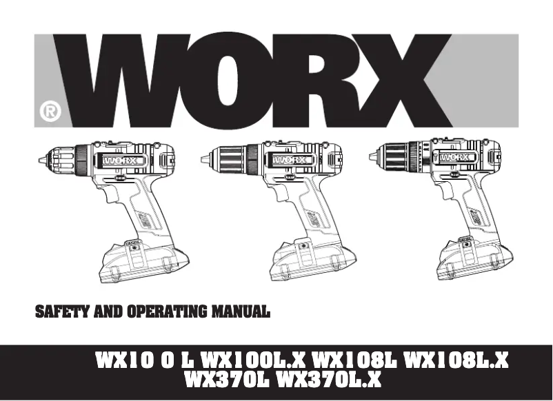 Page n°1 - Manuel utilisateur Worx WX370L.9