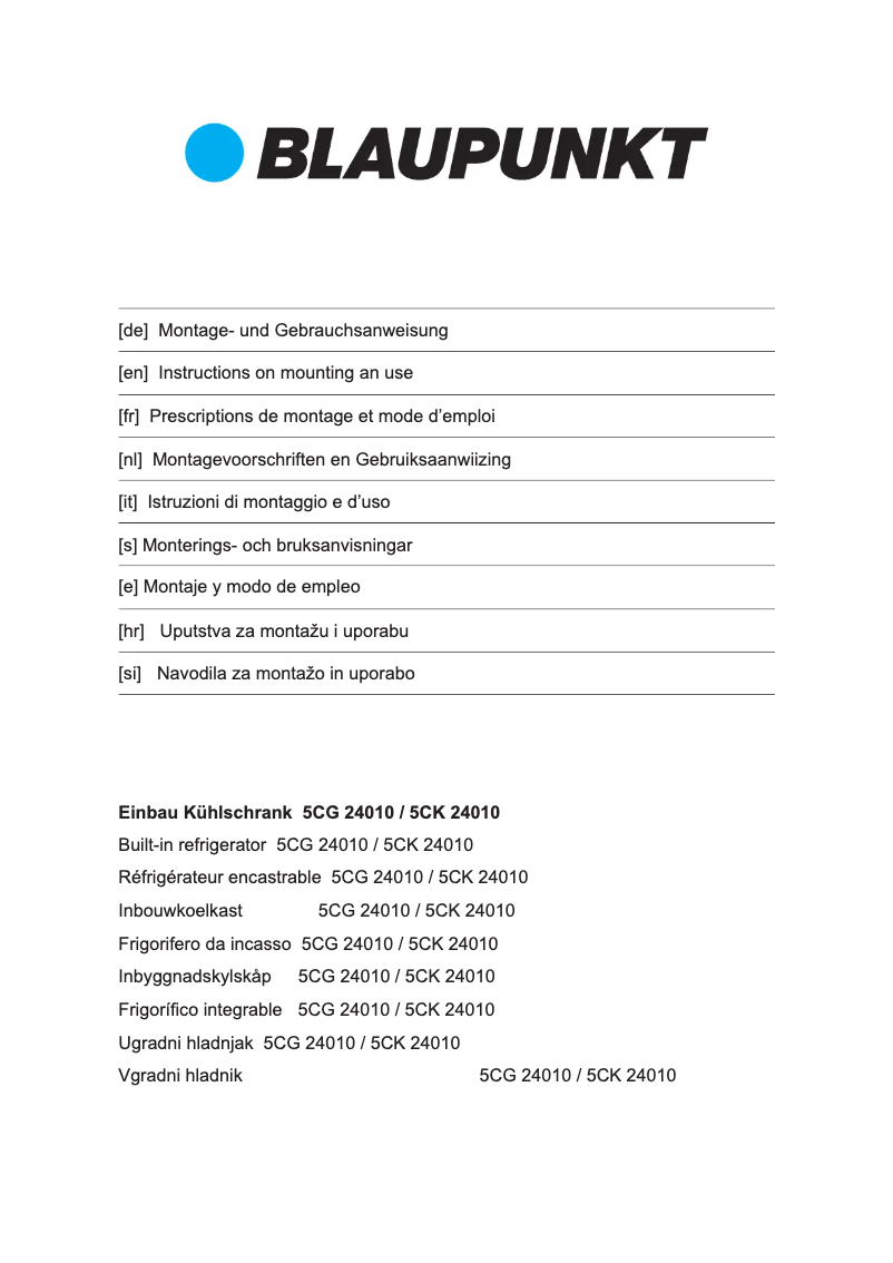 Image de la première page du manuel de l'appareil 5CG24010