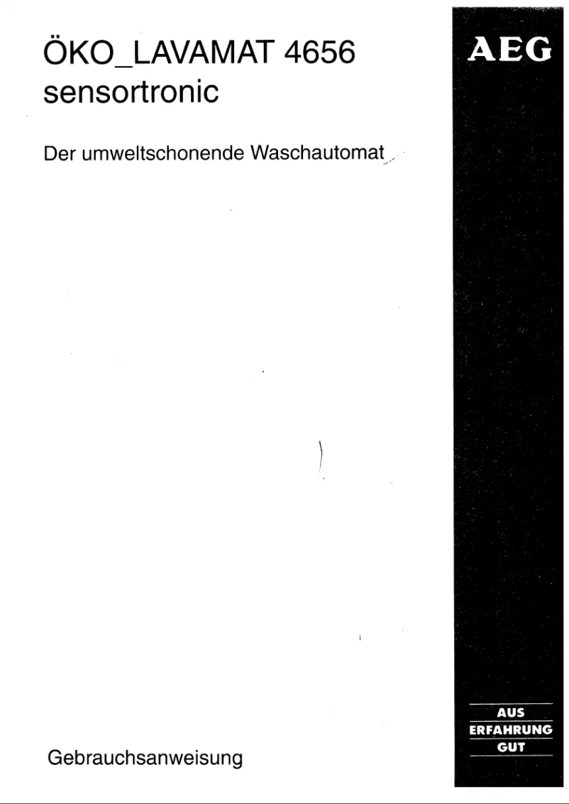 Image de la première page du manuel de l'appareil Lavamat 4656