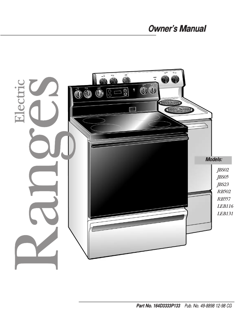 Page 1 of the manual Use and Maintenance Manual RCA LEB131GYWH