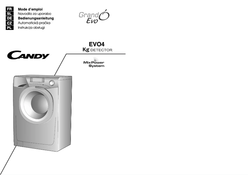 Page 1 de la notice Manuel utilisateur Candy EVO4 1274LW-S