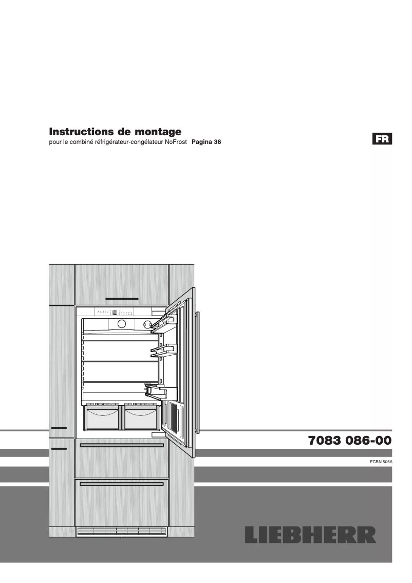 Page n°1 - Guide d'installation Liebherr ECBN 5066 PremiumPlus BioFresh NoFrost