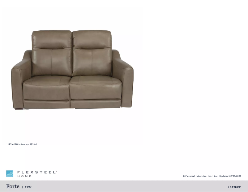 Page 1 de la notice Manuel utilisateur Flexsteel Forte 1197-60PH