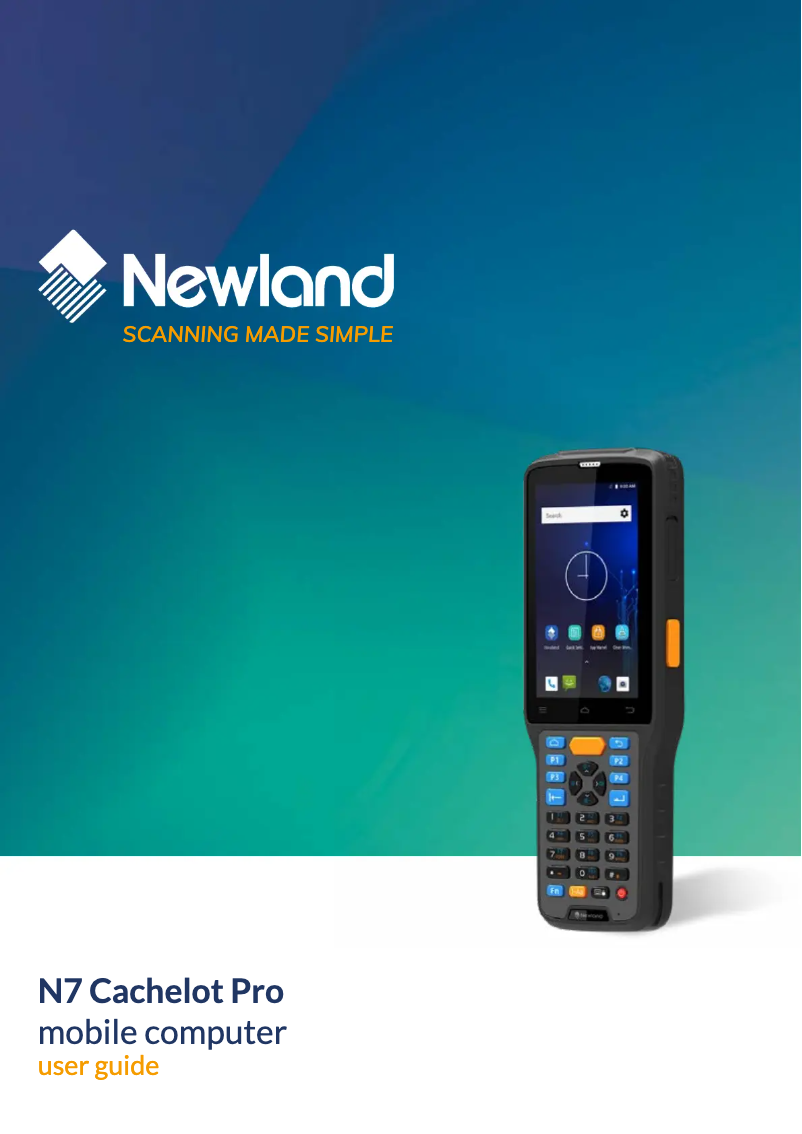 Page 1 de la notice Manuel utilisateur Newland N7 Cachalot Pro