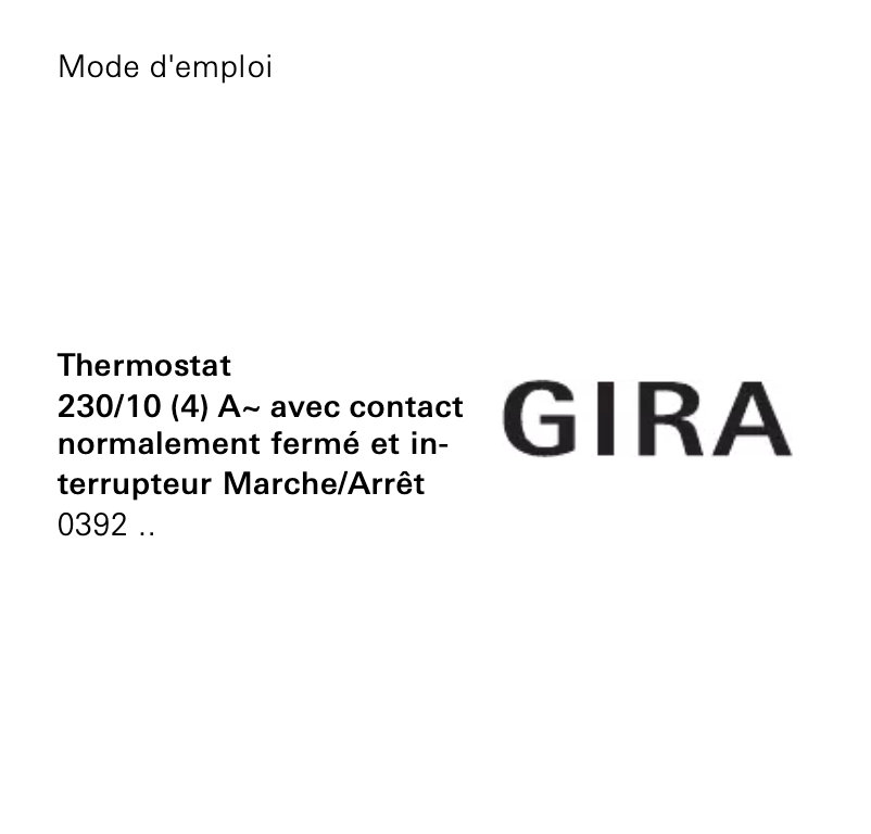 Imagen de la primera página del manual del dispositivo 0392