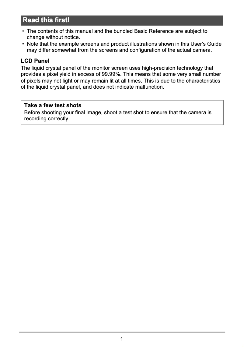 Page 1 de la notice Manuel utilisateur Pentacon LM16-Z12S