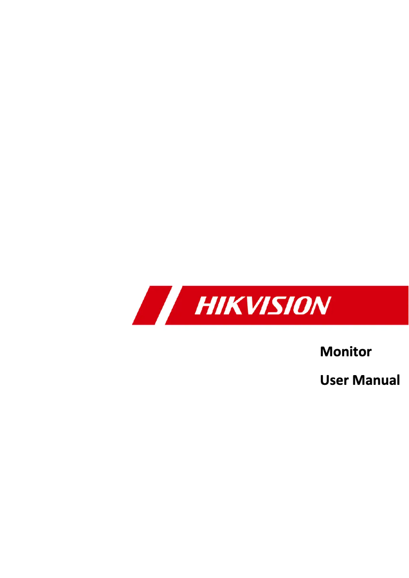 Page 1 de la notice Manuel utilisateur Hikvision DS-D5227U3-1P0