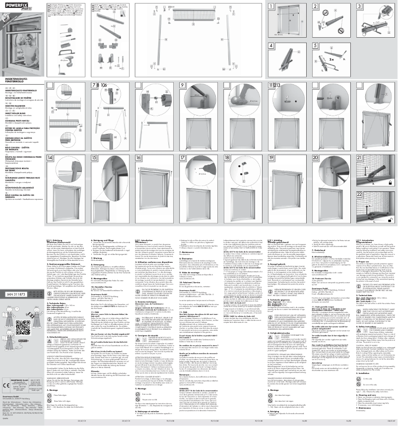 Page n°1 - Manuel utilisateur Powerfix IAN 311873
