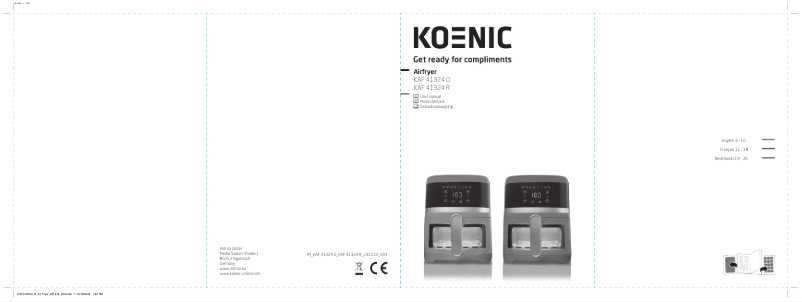 Page 1 de la notice Manuel utilisateur Koenic KAF 41324 O