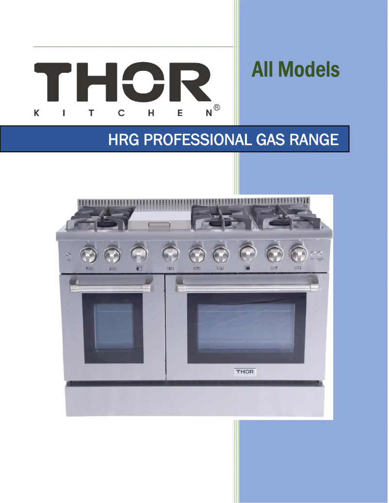 Page n°1 - Manuel utilisateur Thor TRH2406