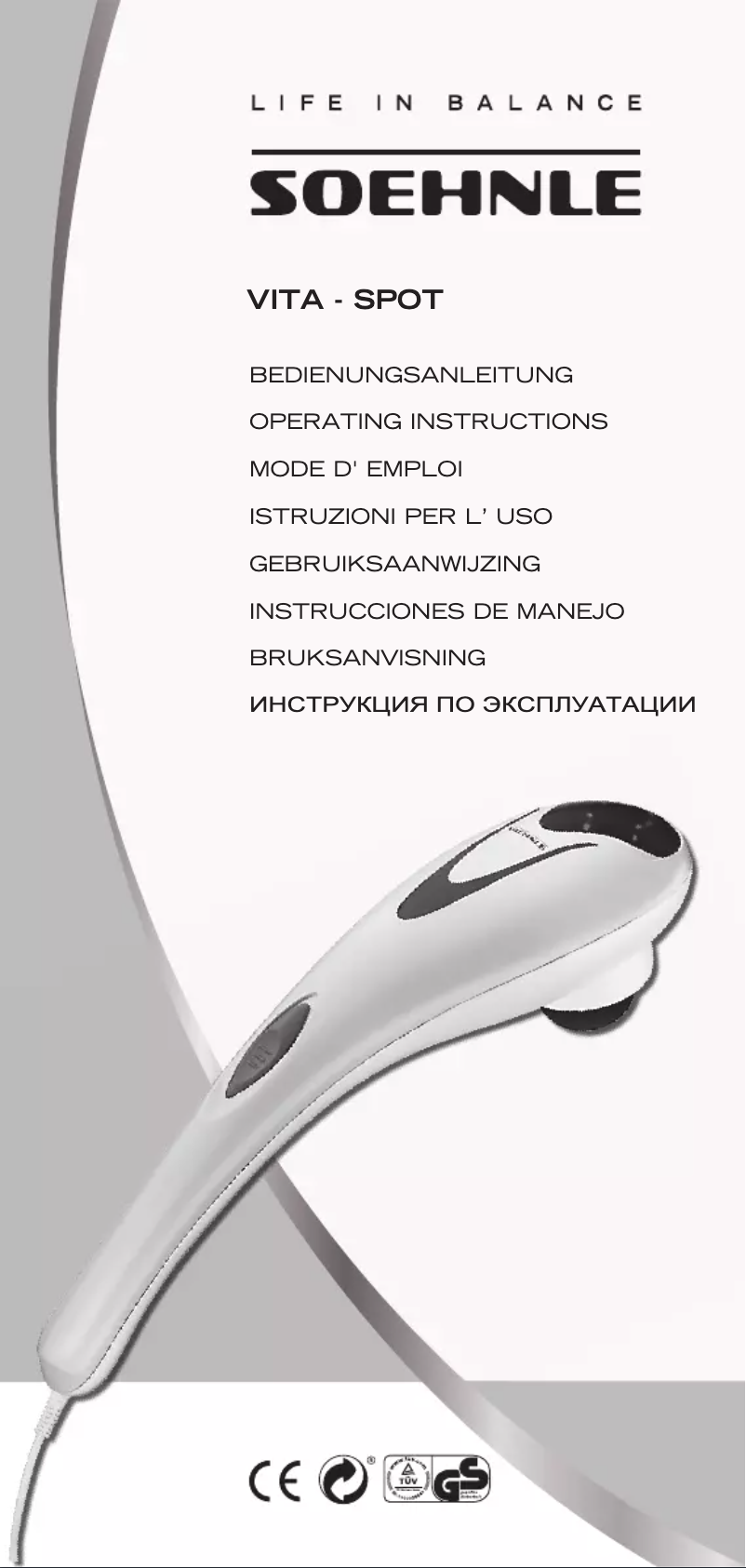 Page 1 de la notice Manuel utilisateur Soehnle Vita Sport