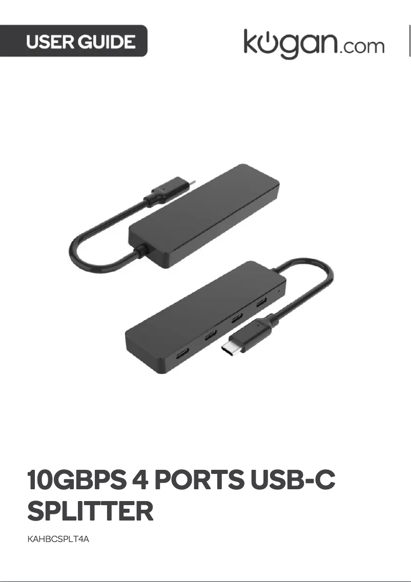 Image de la première page du manuel de l'appareil KAHBCSPLT4A