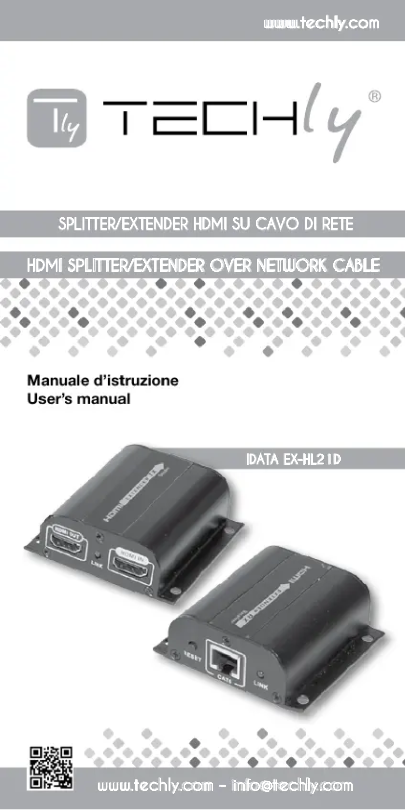 Image de la première page du manuel de l'appareil IDATA EX-HL21D