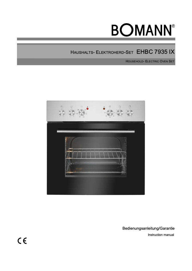Image de la première page du manuel de l'appareil EHBC 7935 IX