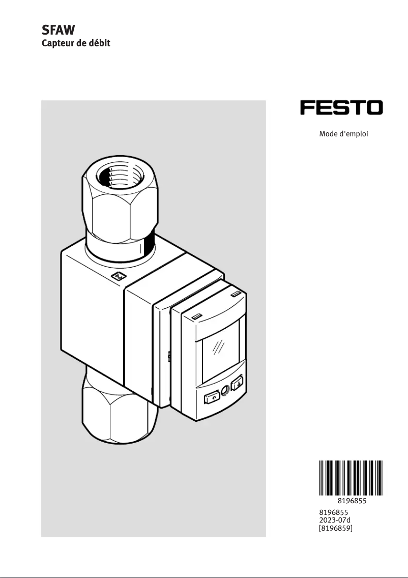 Page 1 de la notice Manuel utilisateur Festo SFAW-32T-TG34-E-PNLK-PNVBA-M12