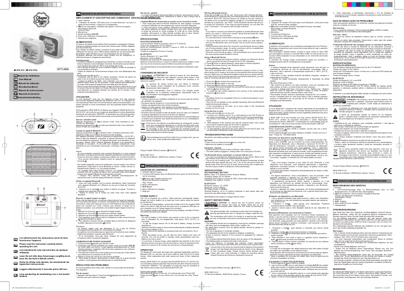 Image de la première page du manuel de l'appareil M-312