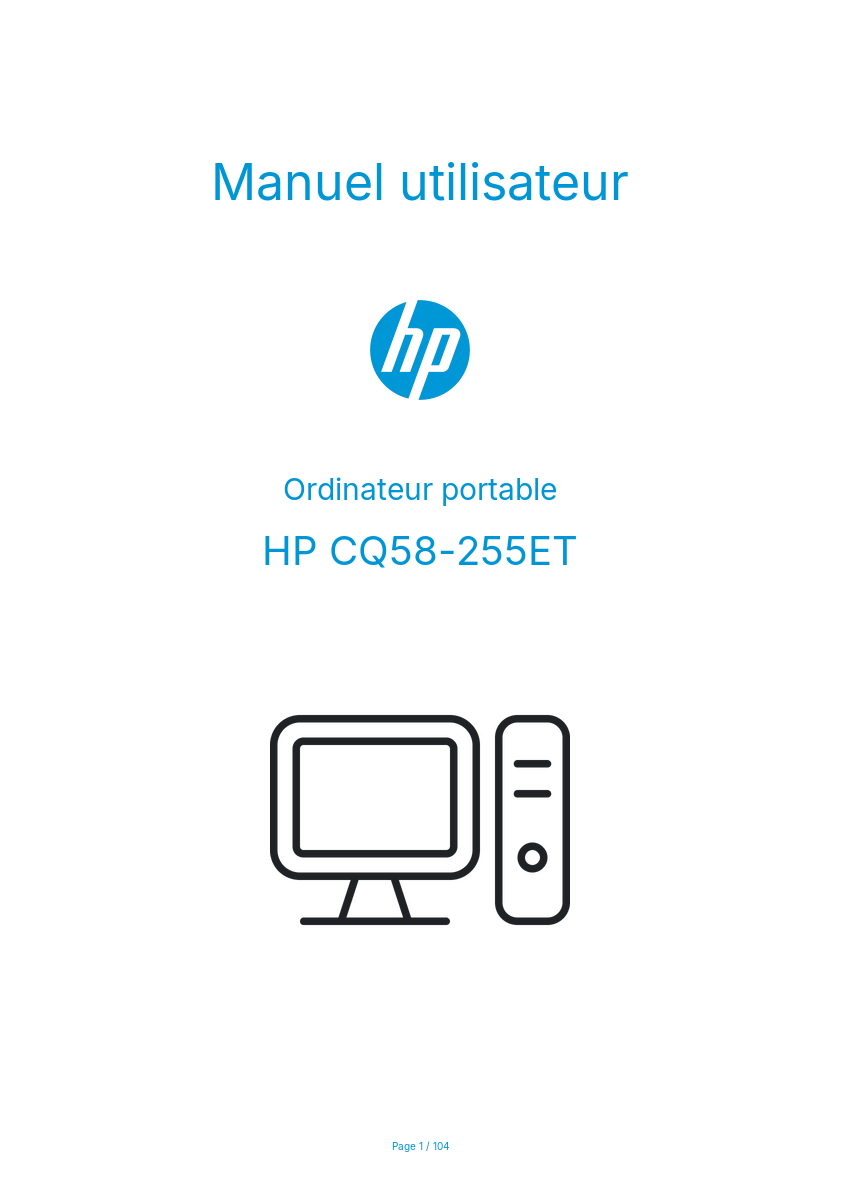 Image de la première page du manuel de l'appareil CQ58-255ET