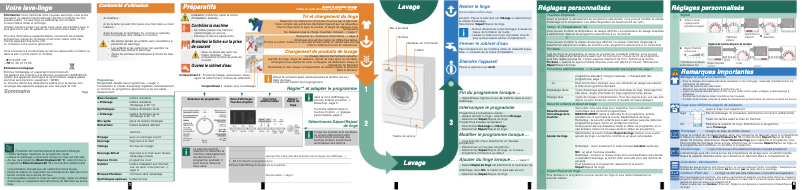 Page n°1 - Manuel utilisateur Siemens WM16E462FG