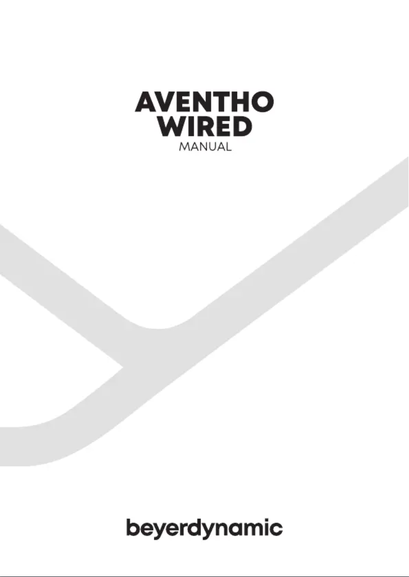 Image de la première page du manuel de l'appareil Aventho Wired