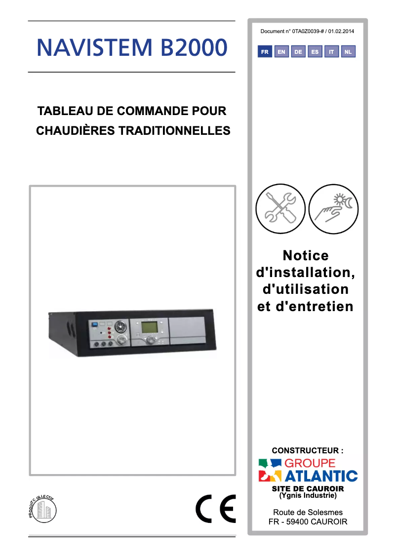 Page n°1 - Manuel utilisateur Ygnis Navistem B2000