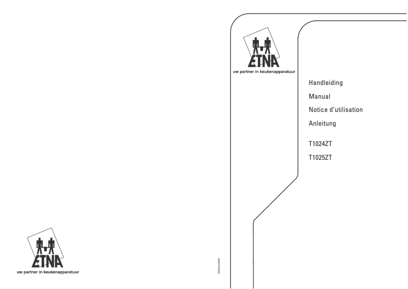 Page 1 de la notice Manuel utilisateur Etna T1024ZTA