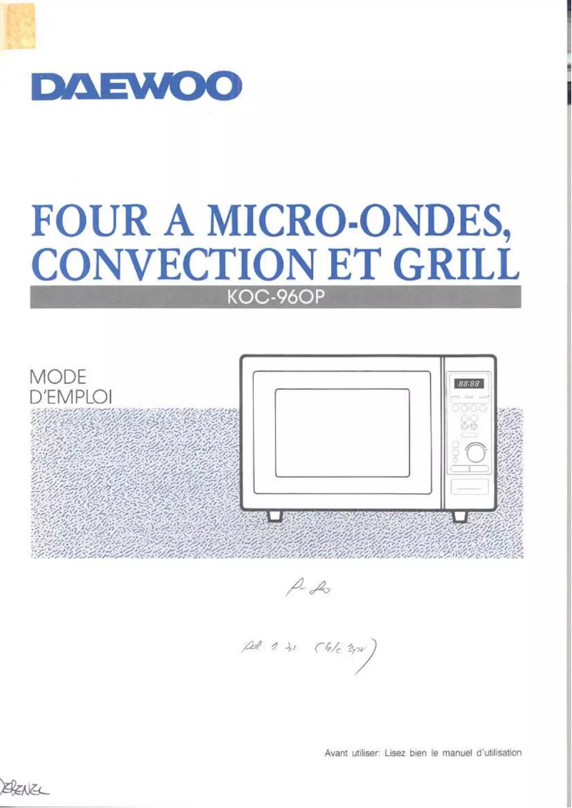 Página 1 del manual Manual de usuario Daewoo KOC-960P