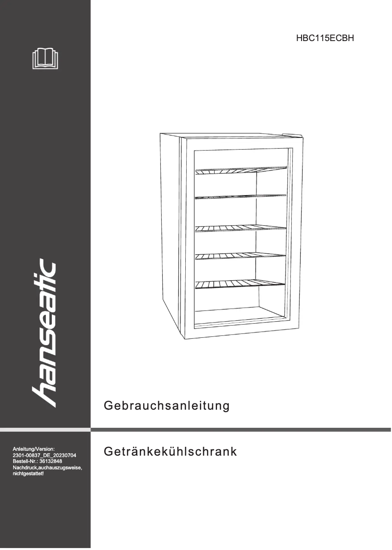 Imagen de la primera página del manual del dispositivo HBC115ECBH