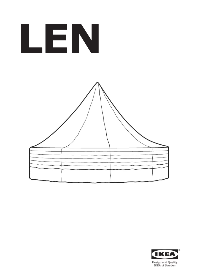 Page 1 de la notice Instructions / montage Ikea LEN