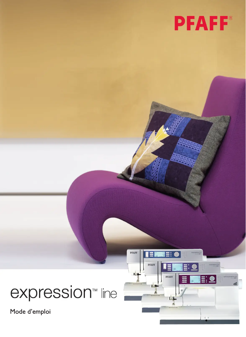 Image de la première page du manuel de l'appareil Quilt Expression 4.0