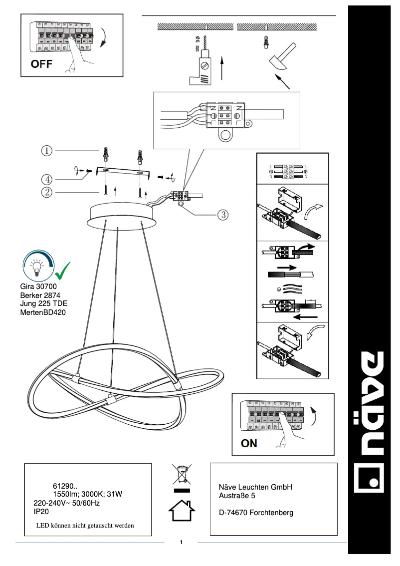 Page n°1 - Manuel utilisateur Näve Odrive
